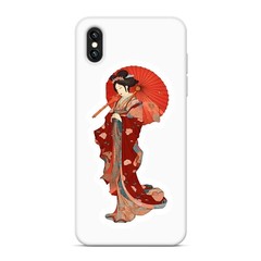 Geisha Sticker Japan Edo Period Art Japanese Women Vinyl Decal Car Laptop Phone