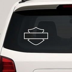 Harley Badge Vinyl Die Cut Decal Sticker – Shield Motorcycle Biker Chopper