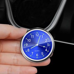 In-Car Mini Luminous Quartz Analog Clock Dashboard Stick-On Watch Decoration