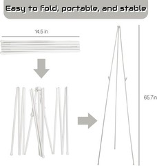 Easel Stand for Display Wedding Sign & Poster 63 Inches Tall Easle for Display