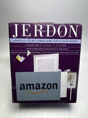 JERDON Rectangular 6.5-Inch x 9-Inch Wall Mount Mirror – Makeup Mirror with 5…
