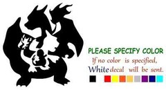 Pokemon Charizard Vinyl Decal Sticker Car Truck Window Bumper Various sizes