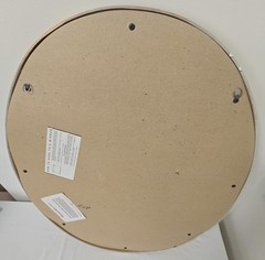 Vintage 1980s Traditional Oval Wood in Gold Frame Wall Mirror 30.5″X24.5″