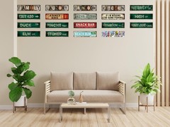 Retro Metal Bathroom Sign for Office Businesses Restaurants Bathroom Door