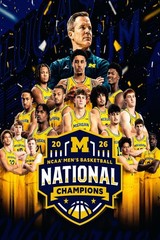 Michigan Wolverines 2026 National Champions NCAA Basketball Poster Wall Art Prin