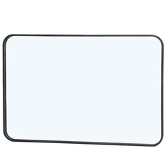 2PCS Rectangular Wall Mirror 24″ x 36″ Bathroom Mirror Black Metal Framed