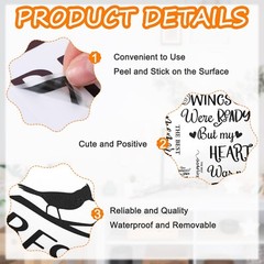 7 Pcs Vinyl Wall Quotes Stickers Memorial Wall Decals Peel and Stick Saying S…