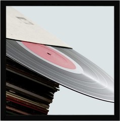 Eletecpro Black 12.5X12.5 Record Frame, Sturdy and Lightweight PVC Vinyl Frame D