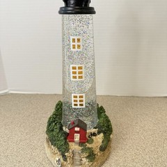 Cracker Barrel Acrylic Lighthouse Glitter Globe Lighted Rare NEW IN BOX