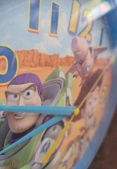 Disney Pixer Toy Story Buz Lightyear & Woody Quartz Wall Clock 10″ Fast Shipping