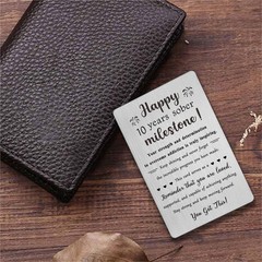 TGCNQ 10 Year Sobriety Gifts – Recovery Gifts for Women Men – 10 Year Sober A…