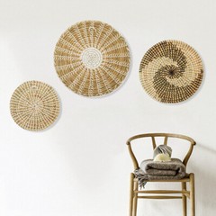 3 Sets Wall Basket Boho Decor Woven Decor Baskets Hanging Wall Art for Bedroom