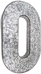 Huge 20″ Metal Letter Hanging Wall Décor, Galvanized Metal with Rusted Edges