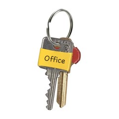 Key-Write 17204 Assorted Color Plastic Key Sleeve Large