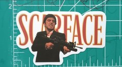 SCARFACE THE MOVIE X DIE-CUT STICKER X MATTE DIE-CUT STICKER X SCARFACE X X X X