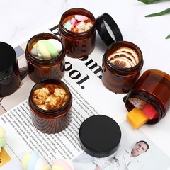Tanlade 40 Pcs 2 Oz Plastic Jars Lids Round Cosmetic Containers Refillable