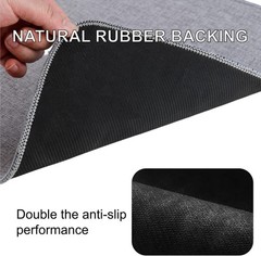 1/10 Inch Ultra Thin Indoor Door Mat, Long-Lasting & Maximum Non-Slip Rubber