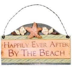 Beach Small Wood Sign «Happily Ever After by the Beach» – 33051C
