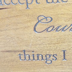 P Graham Dunn Carved Cherry Wood Wall Art Plaque Serenity Prayer 11×15″ Nice