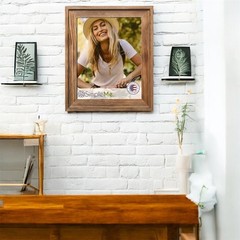 100% Solid Wood Picture Frames 8×12 with Glass 2 Pack – Rustic Natural Wooden…