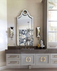 Spectacular 66 in PAGODA FRAMELESS Wall Mirror FULL LENGTH Modern Designer Ring