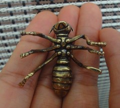 Solid Brass Copper Ant Statue Sculpture for Garden Desk Decoration