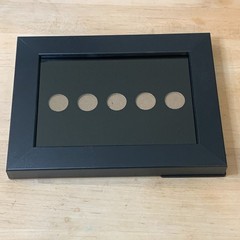 Coin Display Frame Holder – Custom Size & Color – Foreign or US Coins