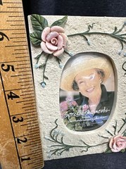 2 – Picture Frames 3D Style Roses Theme For 3”x5”Photos w/Glass Rear Loading