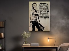 Banksy Stop Asking Permission Street Art Wall Art Canvas Printing
