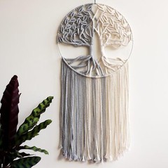 Macrame Wall Hanging Handmade Woven Boho Home Decor Tree of Life 13″ W X 31.5″ L