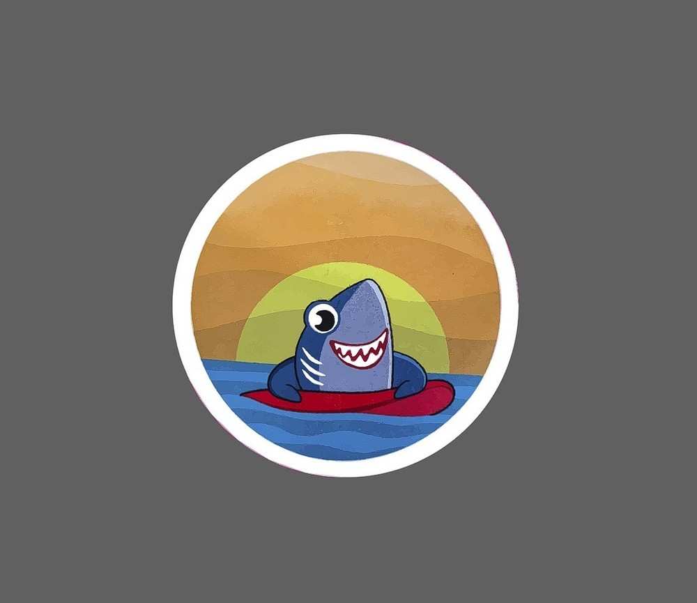 Shark Cartoon Sticker Ocean Waterproof NEW – Buy Any 4 For $1.75 EACH Storewide!