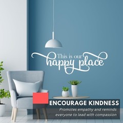 My Vinyl Story – This is Our Happy Place Wall Sticker – Family Wall Decal for…
