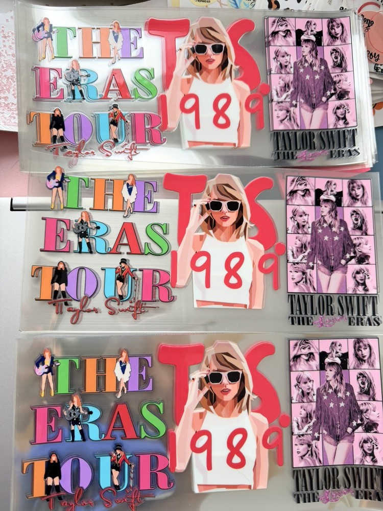 UV DTF Cup Wraps 16 oz Transfer Decal Stickers Set Of 10
