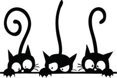 Cat Pattern Home Quote Vinyl Wall Decal Decor Art Sticker Decals PVC Baby