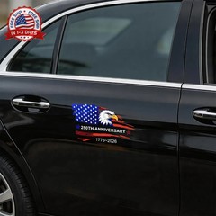 5Pcs 250th Anniversary USA Car Decal Sticker, USA Patriotic 4th of July 1776-202