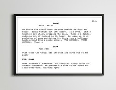 POINT BREAK Screenplay POSTER! (up to 24″ x 36″) – Film – Script – Writing – Art