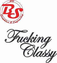 6″ F*CKING Classy Script Decal Offensive Funny Rude Humor Adult JDM Meme noBS