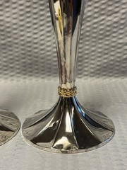 PAIR of Vintage 1994 Silver Plated Candlesticks International Silver 8.5 inches