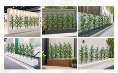 4 FT Fake Bamboo Plant Indoor: 10 Packs Artificial Tall Tree Decor, Faux Bamboo
