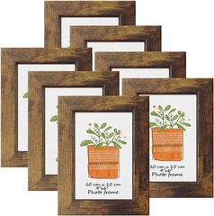 PETAFLOP Picture Frames 4×6 Rustic Frame Fits 4 by 6 Inch Prints Wall Tabletop