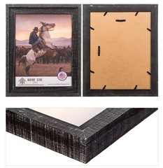 Rustic Barnwood Picture Frames – Natural Reclaimed Wood, 1 3/4″ Frame Width