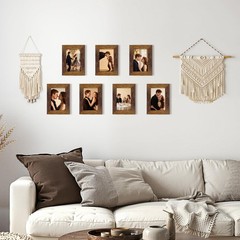 PETAFLOP Picture Frames 4×6 Rustic Frame Fits 4 by 6 Inch Prints Wall Tabletop