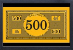 638825 Monopoly 500 Dollar Bill Board Games Vintage Wall Decor Poster