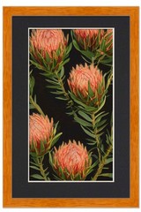 11×22 Frame Honey Pecan With Black Picture Mat For 11×22 Photo – Honey Pecan 13x