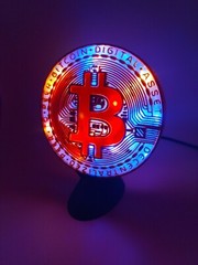 Bitcoin customizable LED light up decoration