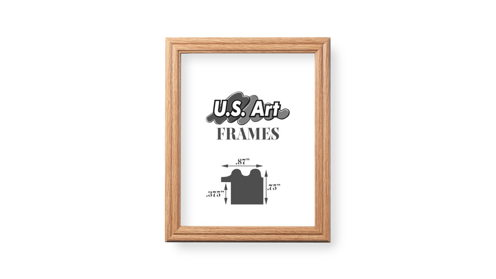 US ART Frames .75″ Natural Oak Solid Poplar Wood Picture Poster Frame S-Lot