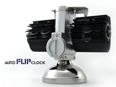 Auto Flip Clock, Battery Powered Retro Desk Clock with Large Numbers for Offi…