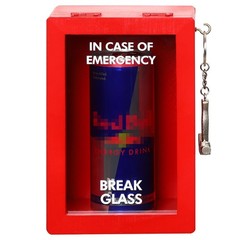 JULEASEL Funny Emergency Box w/Hammer (Large), 4.75 x 3.11 x 7.1 inches, Red