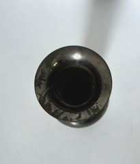 Two Toned Brass Vase- Made In India- Natural Patina- 7.75″ Tall