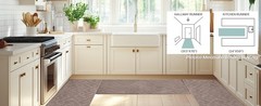 Easy Care Area Rug 4ft x 6ft, Non-Slip Machine Washable Entry Rug, Stain